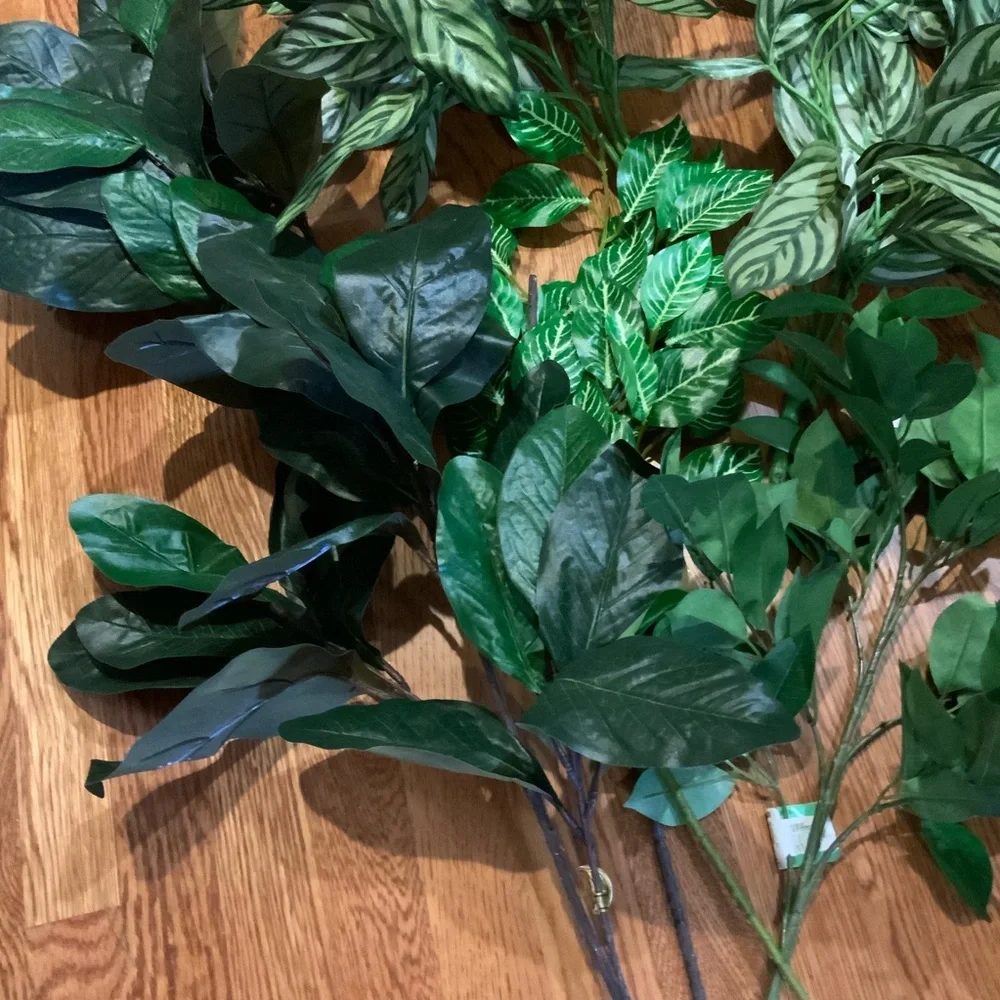 Vintage Artificial Greenery Bundle Assorted Original Stickers Soft